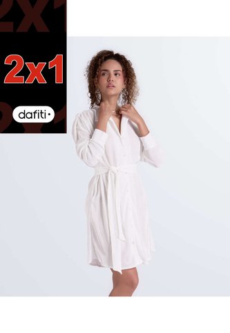 Vestido Para Mujer Manga Larga Unicolor Derek Derek