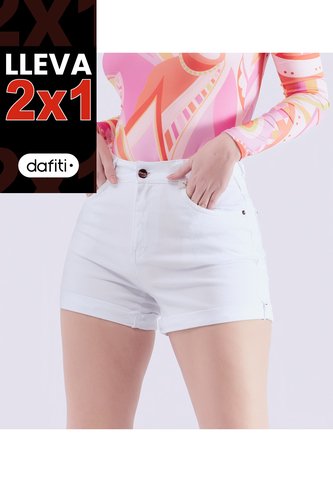 Short Para Mujer En Indigo Unicolor Karime Derek Derek