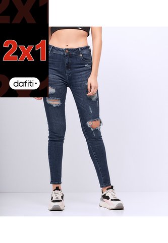 Jean Para Mujer Skinny Con Proceso Rotos  Derek Derek