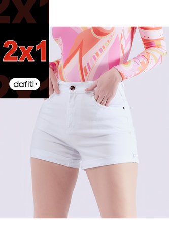 Short Para Mujer En Indigo Unicolor Karime Derek Derek