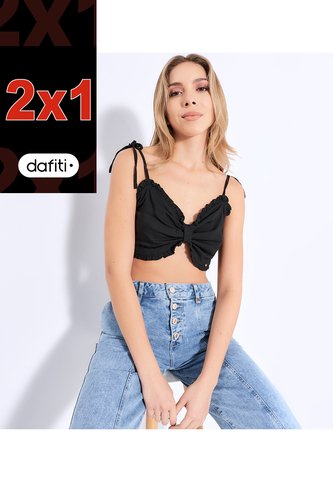 Blusa De Tiras Para Mujer Encauchada Derek Derek