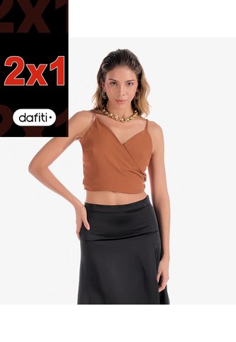 Blusa Para Mujer Con Escote Cruzado  Derek Derek