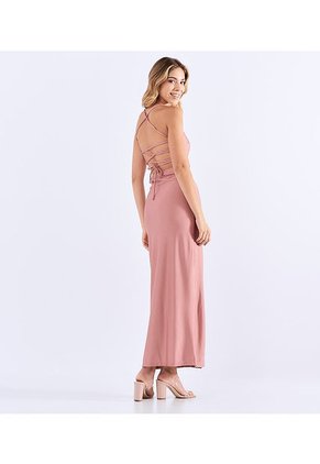 Vestido Para Mujer Largo Con Abertura Derek