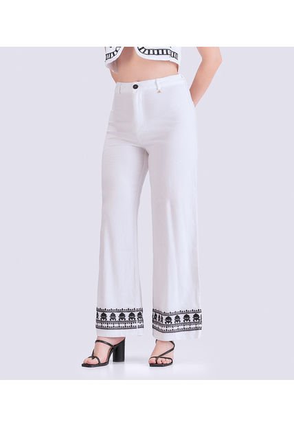 Pantalon Para Mujer Luciana Con Bordado Derek