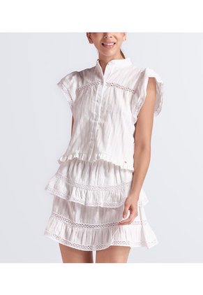 Blusa Para Mujer Con Detalles En Encaje Derek