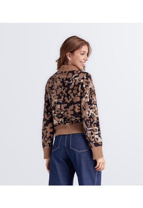 Buzo Para Mujer Tejido Animal Print Derek