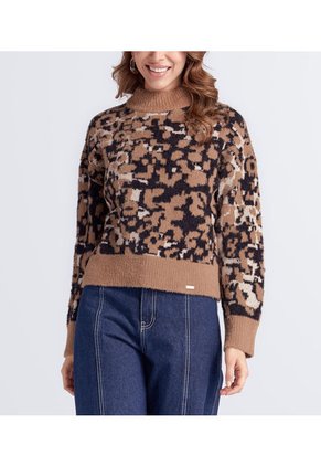 Buzo Para Mujer Tejido Animal Print Derek