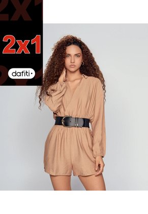 Enterizo Short Para Mujer Manga Larga Derek