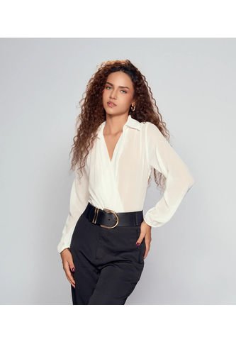 Blusa Tipo Body Con Drapeado Para Mujer Derek Derek