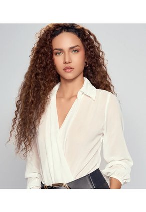 Blusa Tipo Body Con Drapeado Para Mujer Derek