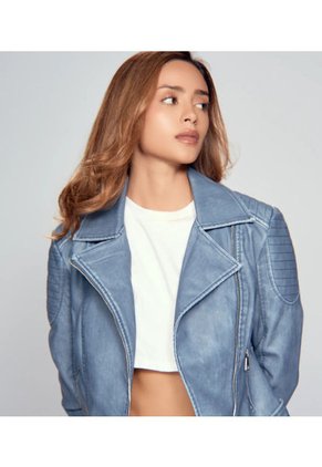 Chaqueta Cuello Solapa Para Mujer Derek