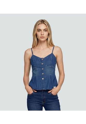 Blusa Para Mujer Azul Medio_Claro Derek Derek