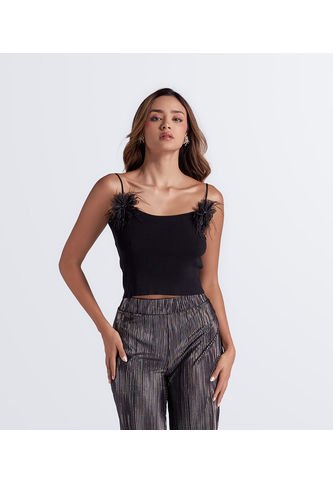 Blusa Unicolor De Tiras Derek Derek