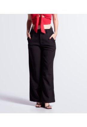 Pantalon Bota Bell Unicolor  Para Mujer  Derek