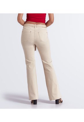 Jean Para Mujer Bota Flare Unicolor  Derek