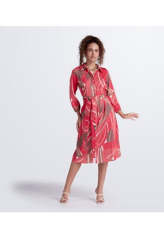 Vestido Corto Para Mujer Manga Larga Estampado Derek Derek