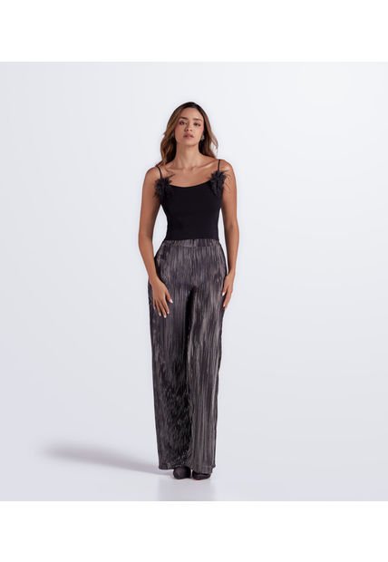 Pantalon Para Mujer En Textil Brillante Derek