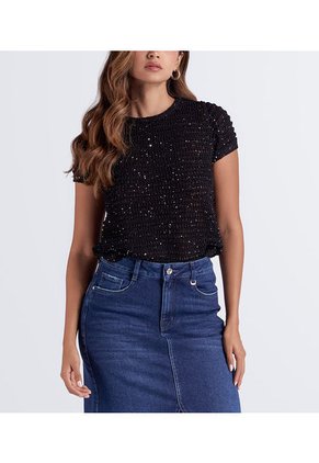 Blusa Cuello Redondo Unicolor Derek