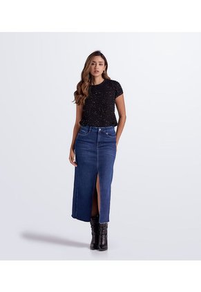 Blusa Cuello Redondo Unicolor Derek