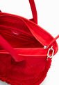Bolso Shopper Rojo Desigual de Desigual