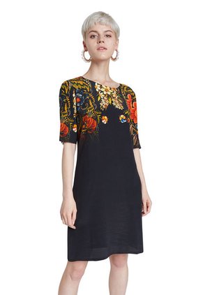 Vestido Negro-Multicolor Desigual