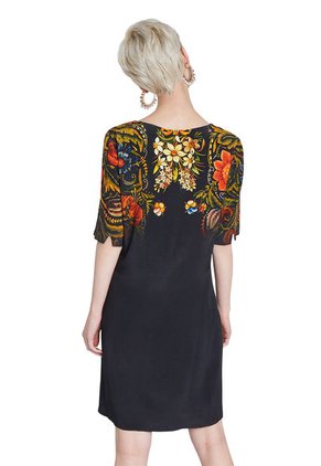 Vestido Negro-Multicolor Desigual