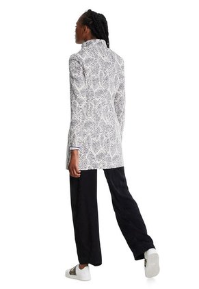 Abrigo Blanco-Negro Desigual