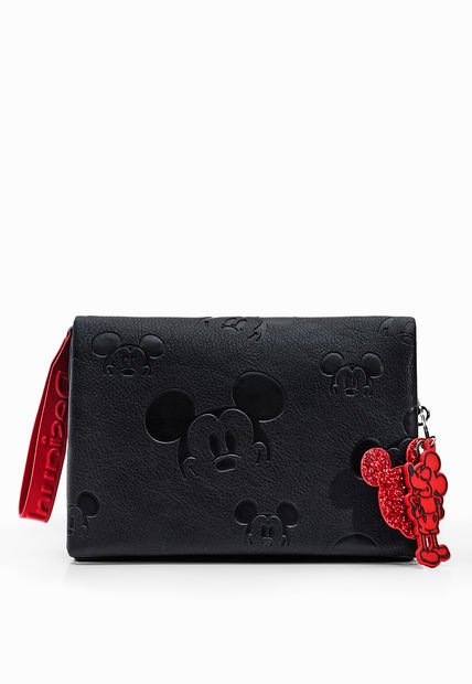 Bolso Negro-Rojo Desigual Mickey Mouse