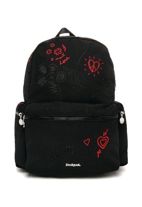 Bolso Negro-Rojo Desigual