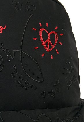 Bolso Negro-Rojo Desigual