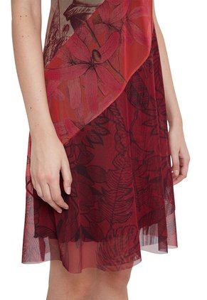 Vestido Rojo-Multicolor Desigual