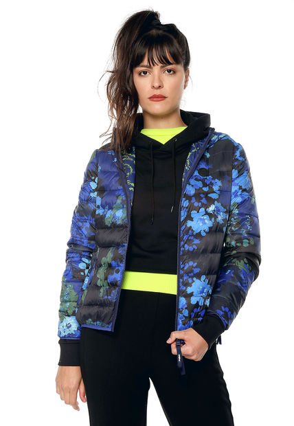Chaqueta Azul Camuflaje Floral Desigual - Compra Ahora | Dafiti Colombia