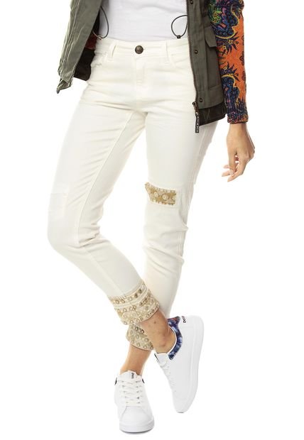 Jeans Blanco Hueso Desigual - Compra Ahora | Dafiti Colombia