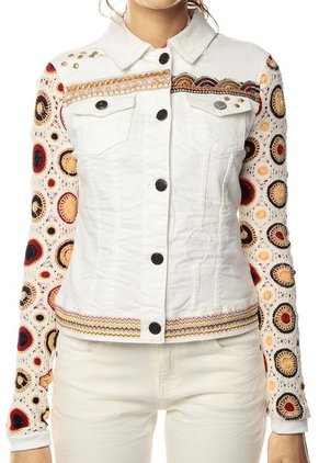 Desigual Outlet Online Desigual Chaqueta De Punto - Beige Blazer Desigual Mujer