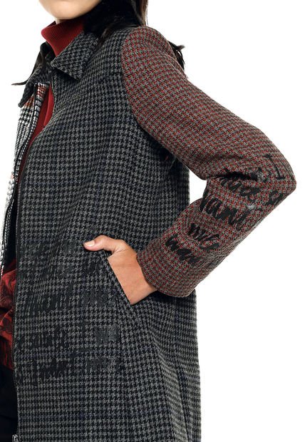 Abrigo Gris Desigual