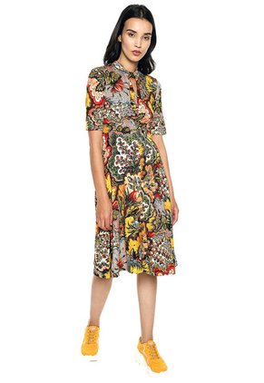 Vestido Amarillo-Multicolor Desigual