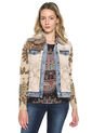 Chaqueta Beige-Azul Desigual de Desigual