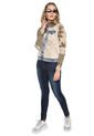 Chaqueta Beige-Azul Desigual de Desigual