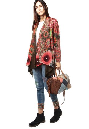 Cárdigan Rosado-Café Desigual