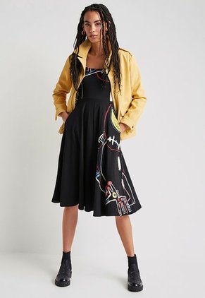 Vestido Negro-Multicolor Desigual