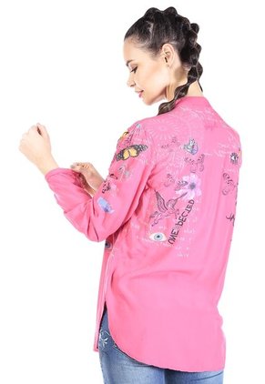 Blusa Fucsia-Negro Desigual