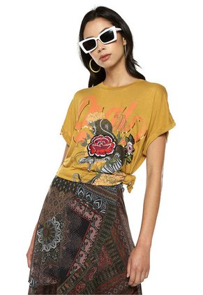 Camiseta Mostaza Desigual