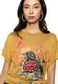 Camiseta Mostaza Desigual de Desigual