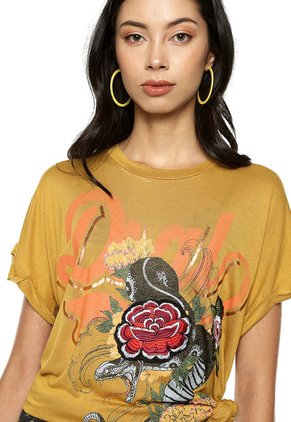 Camiseta Mostaza Desigual