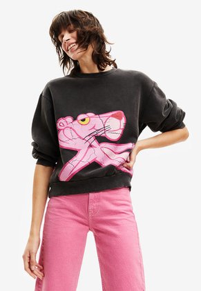 Buzo Negro-Rosa Desigual Femenino