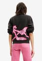 Buzo Negro-Rosa Desigual Femenino de Desigual