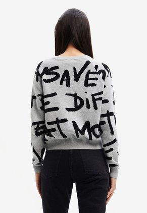 Saco Gris-Negro Desigual Femenino