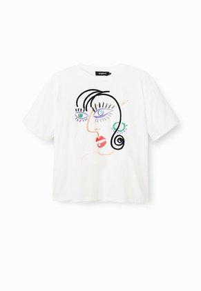 Camiseta Blanco-Multicolor Desigual