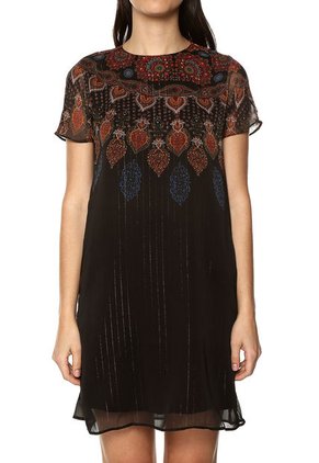 Vestido Negro Desigual