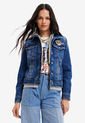 Chaqueta Denim Azul-Blanco Desigual de Desigual